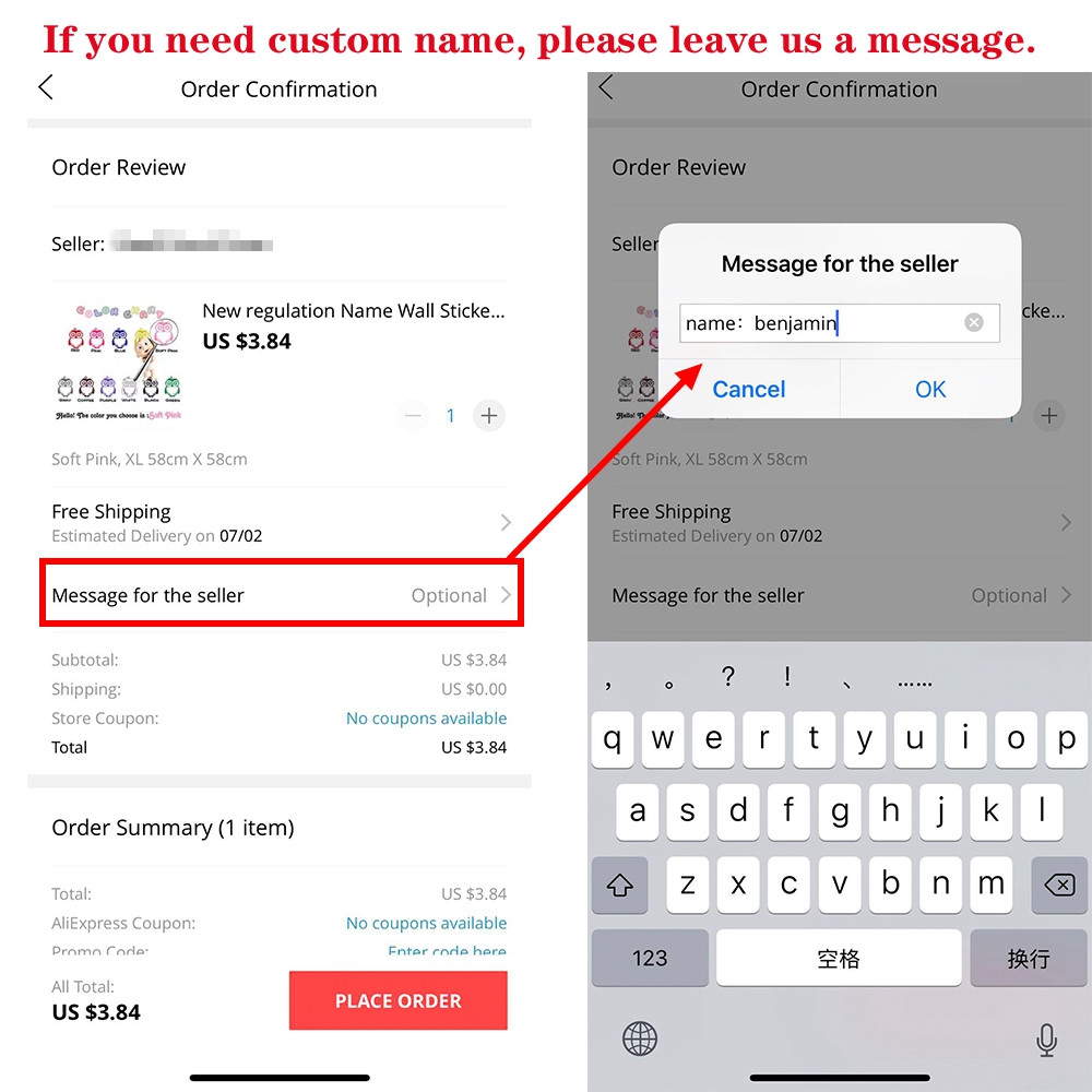 YOUR TEXT Vinyl Decal Sticker  – Baby Nursery Labels recenzja i cena