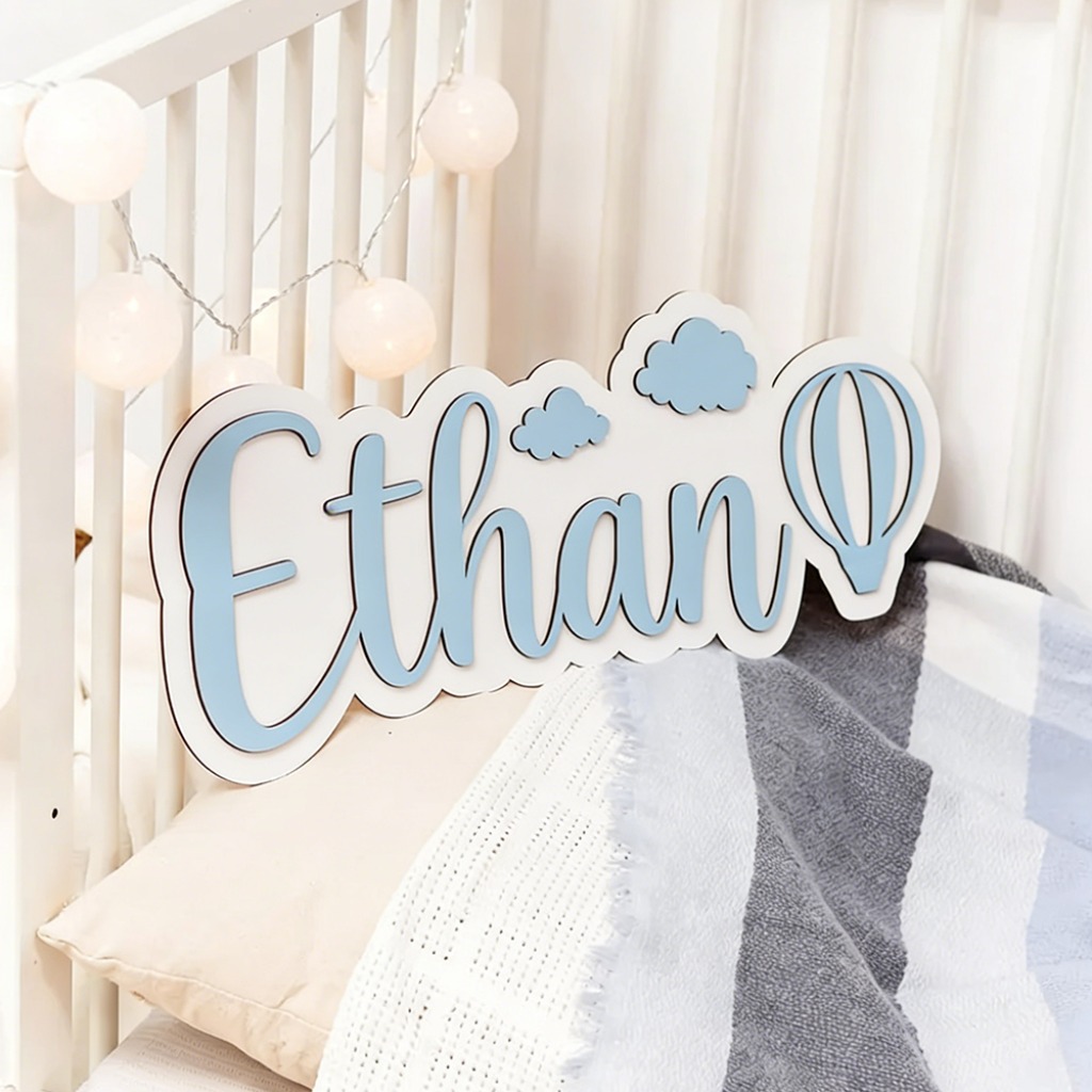 Personalized Custom Wooden Nam – Baby Nursery Decor Girl recenzja i cena