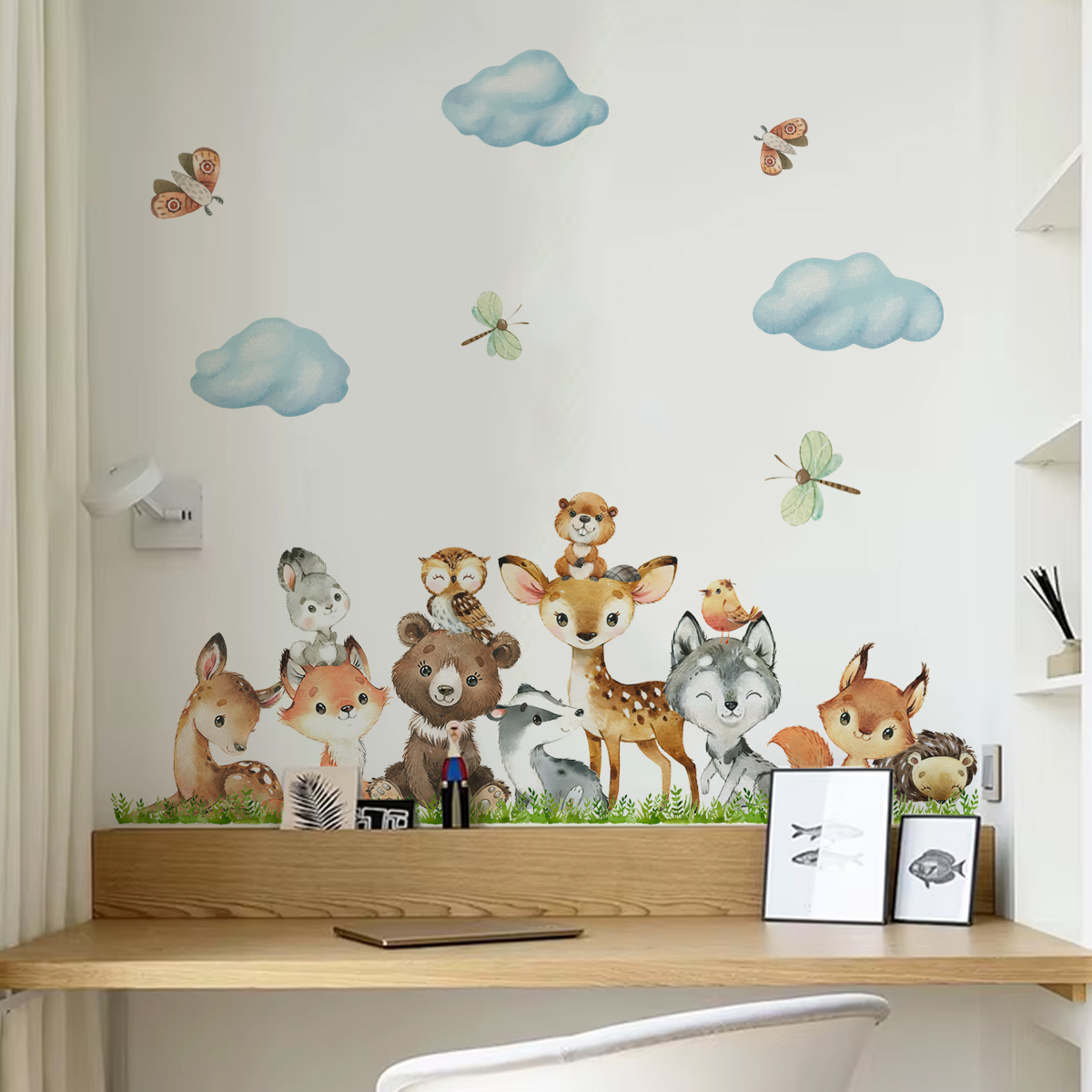 Forest Animals Theme Bear Deer – Baby Nursery Forest Theme recenzja i cena
