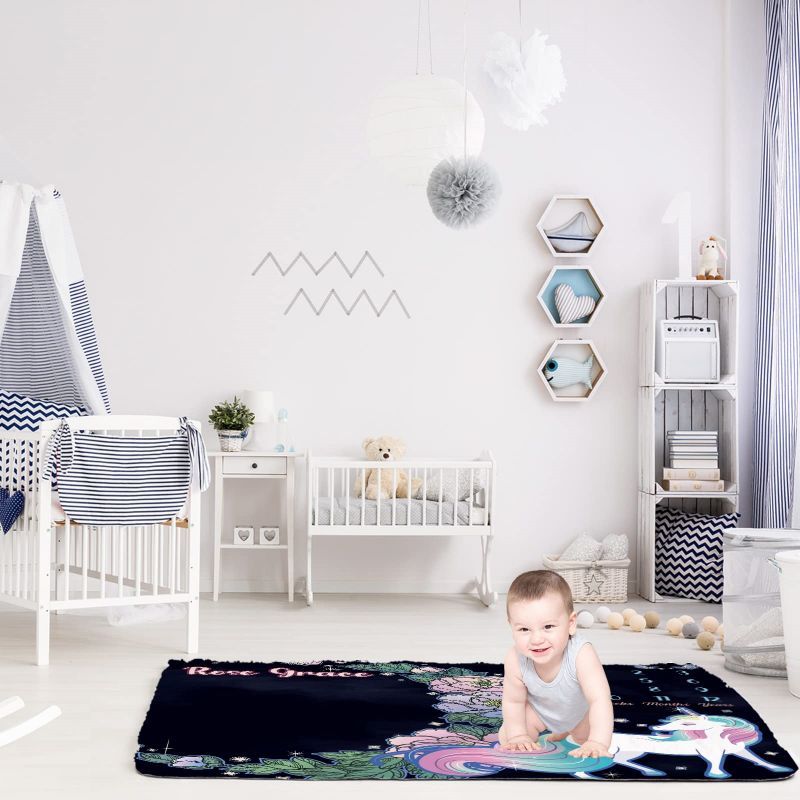 VIKAMA Dark Floral Unicorn Bab – Baby Unicorn Nursery recenzja i cena