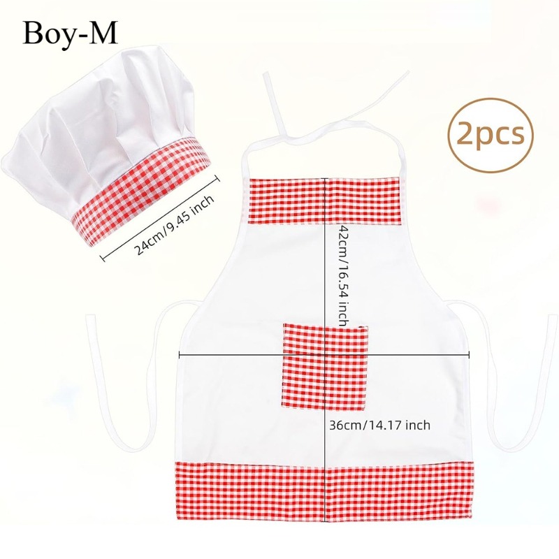 Red Gingham Baby Chef Costumes – Baby Nursery Set recenzja i cena