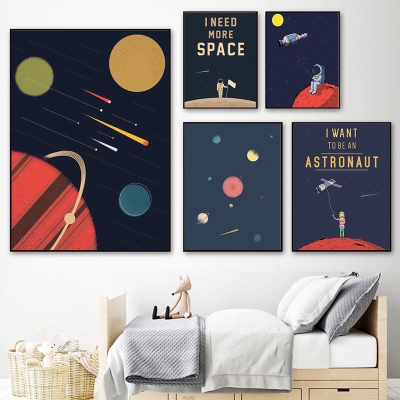 Space Themed Nursery Wall Art  – Baby Nursery Themes Boy recenzja i cena