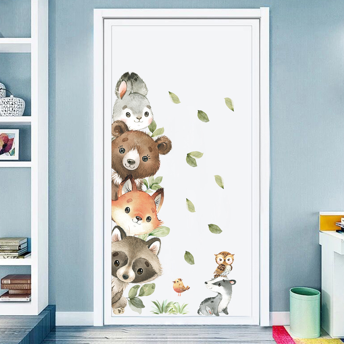 Forest Animals Theme Bear Deer – Baby Nursery Animal Theme recenzja i cena