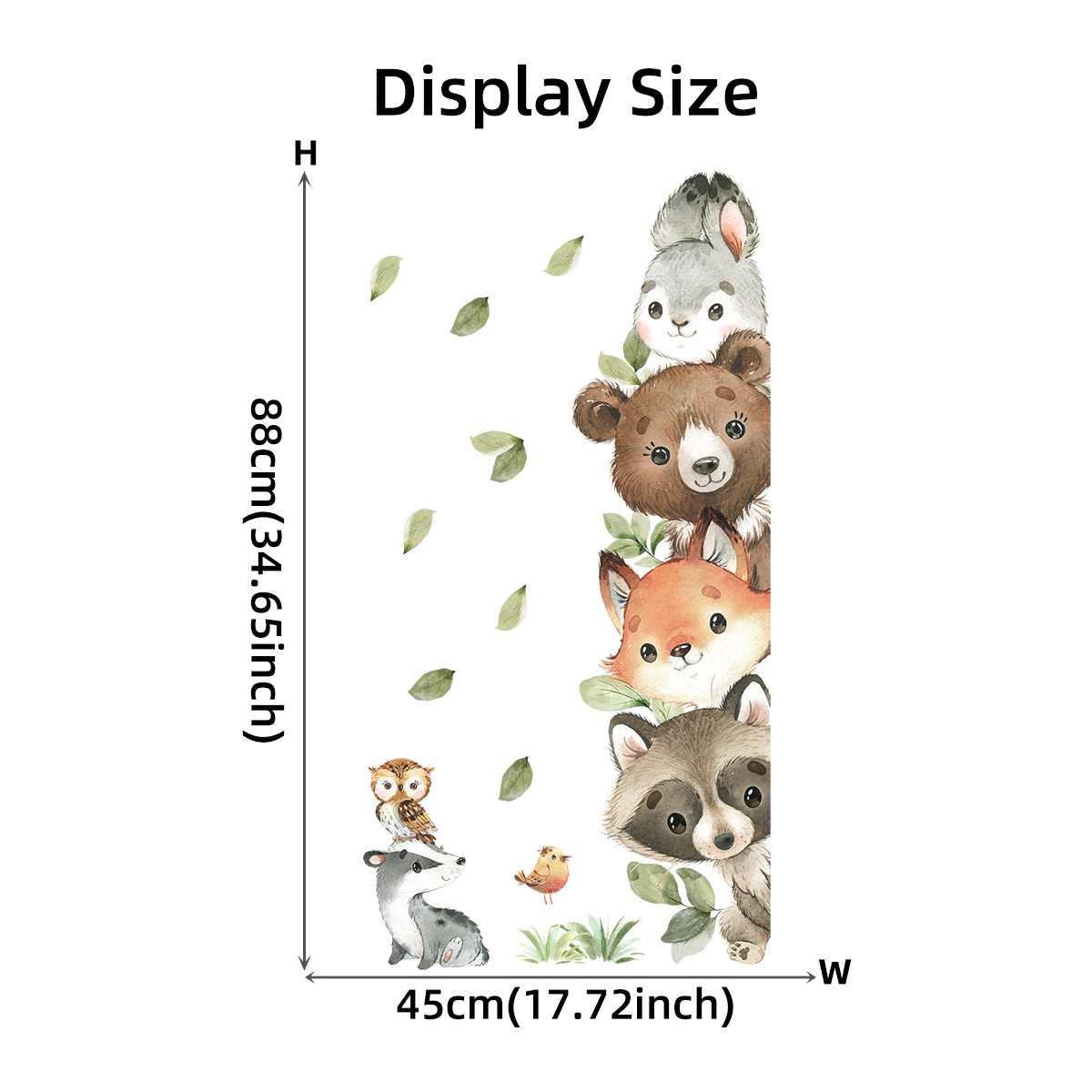 Forest Animals Theme Bear Deer – Baby Nursery Animal Theme recenzja i cena