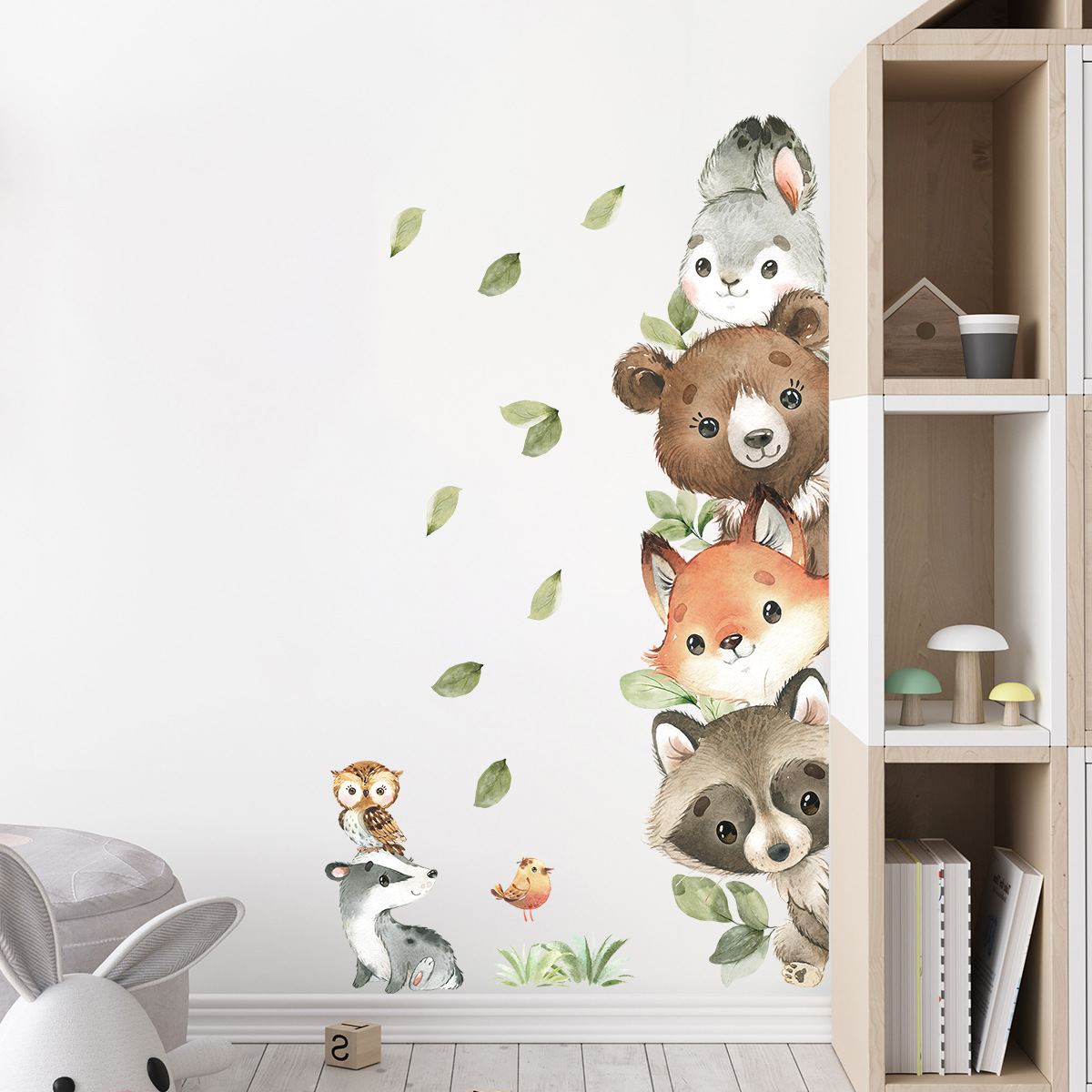 Forest Animals Theme Bear Deer – Baby Nursery Animal Theme recenzja i cena