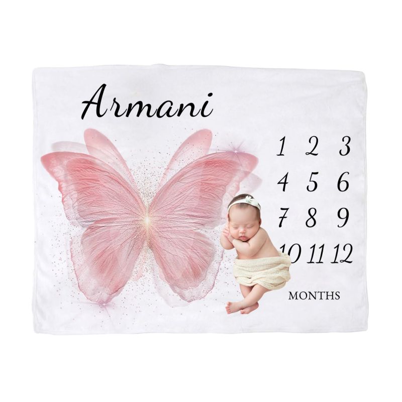 VIKAMA Pink Butterfly Baby Mil – Baby Nursery Decor Girl recenzja i cena