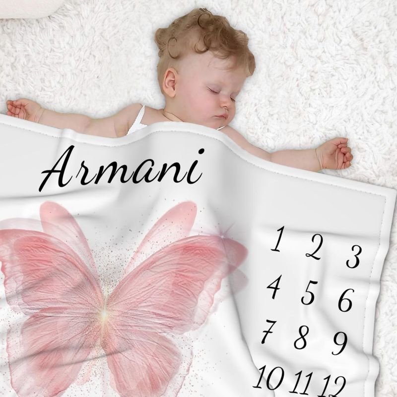 VIKAMA Pink Butterfly Baby Mil – Baby Nursery Decor Girl recenzja i cena