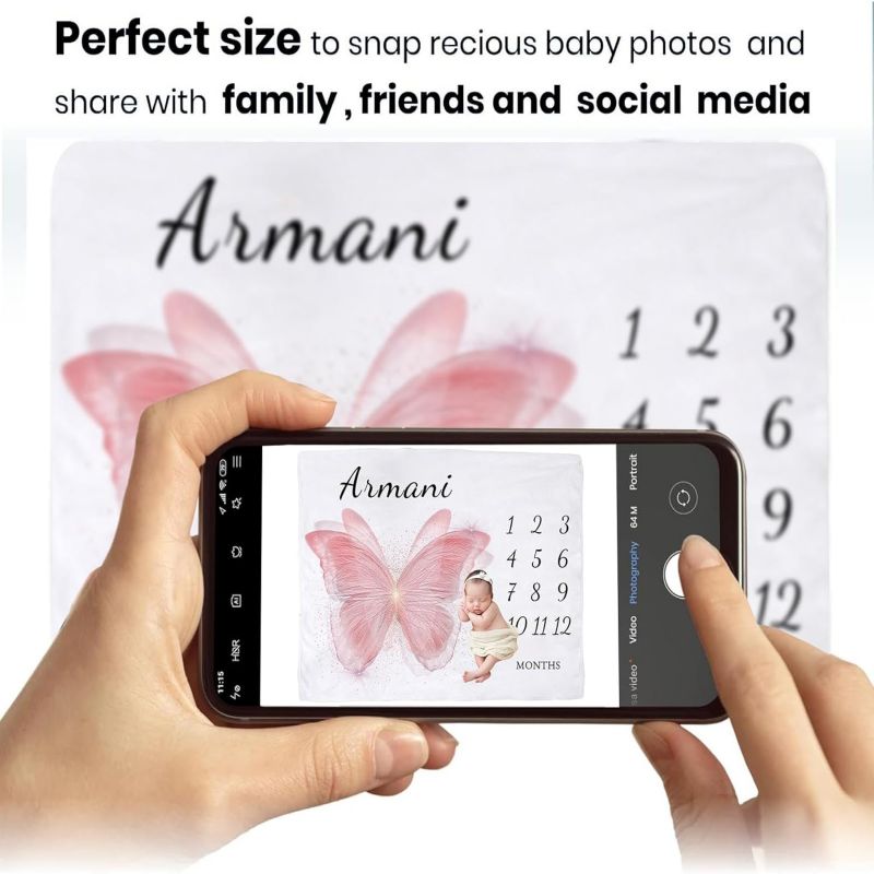 VIKAMA Pink Butterfly Baby Mil – Baby Nursery Decor Girl recenzja i cena