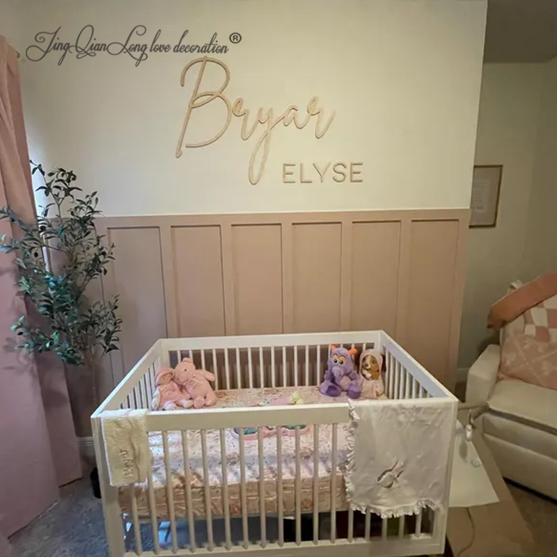 Nursery Name 3D Wood Sign Curs – Baby Name Wall Art recenzja i cena