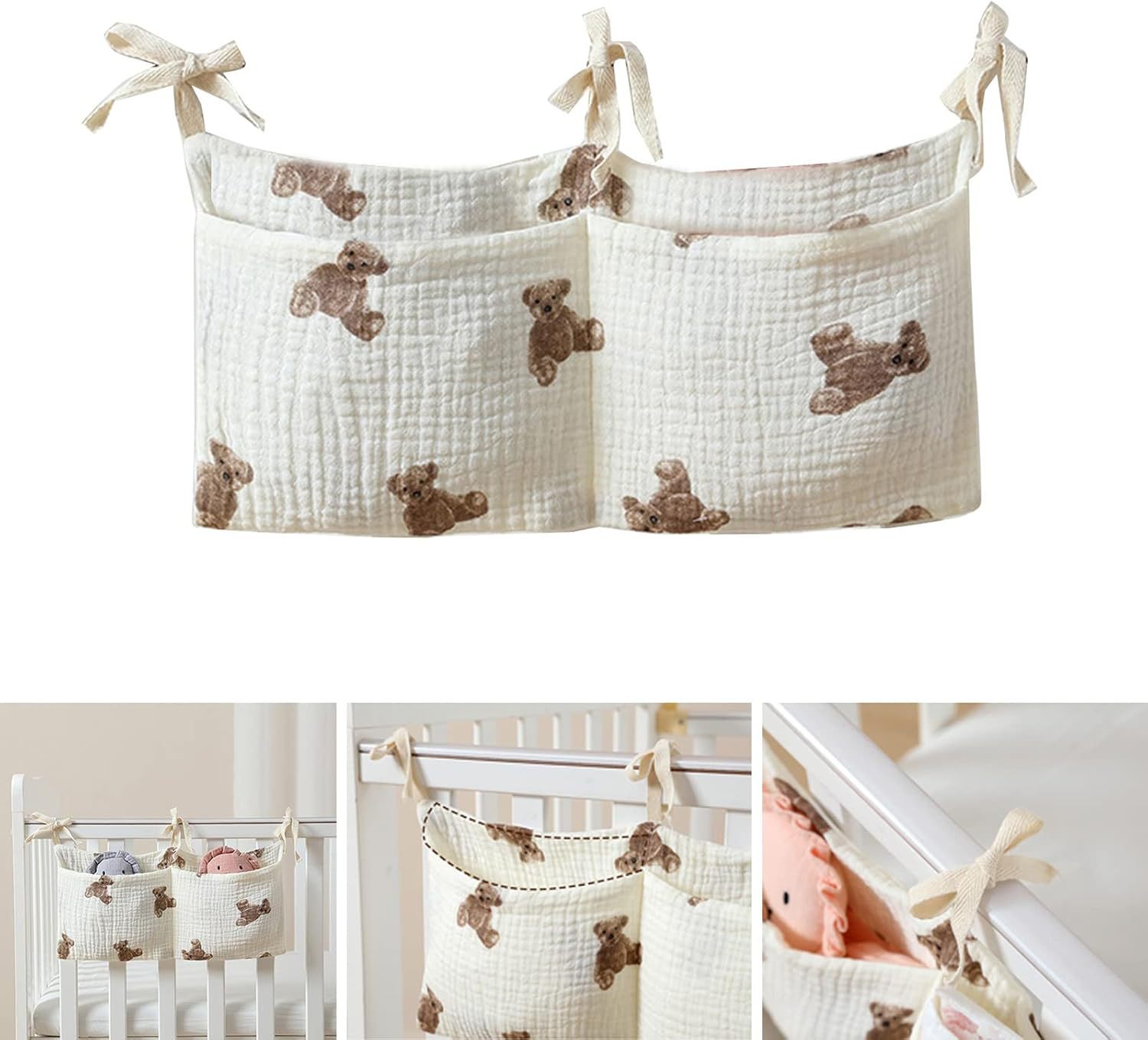 Baby Crib Organizer Cot Caddy  – Baby Nursery Shelf recenzja i cena