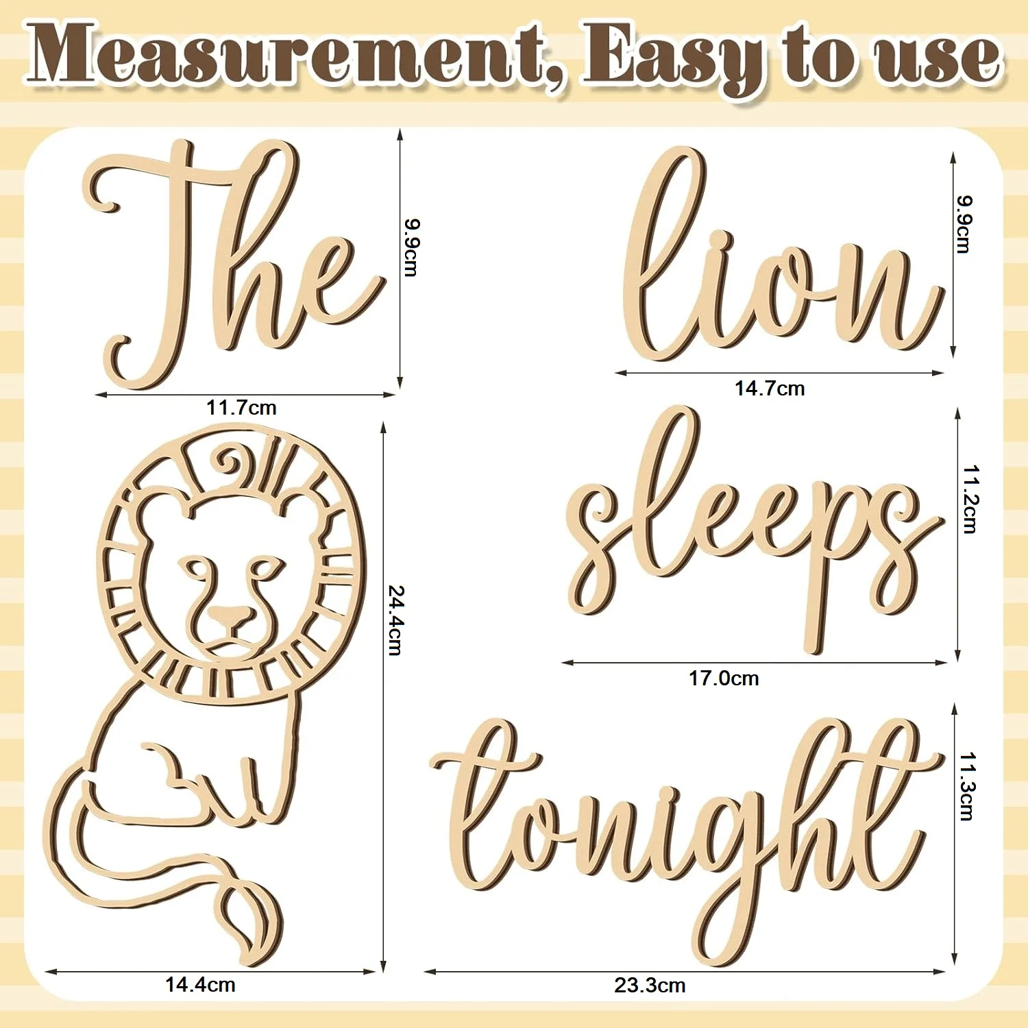 The Lion Sleeps Tonight Wooden – Baby Nursery Animal Theme recenzja i cena