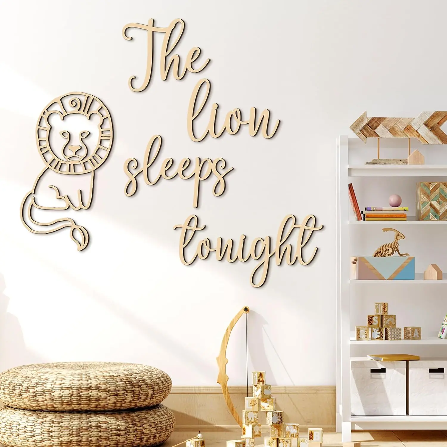 The Lion Sleeps Tonight Wooden – Baby Nursery Animal Theme recenzja i cena