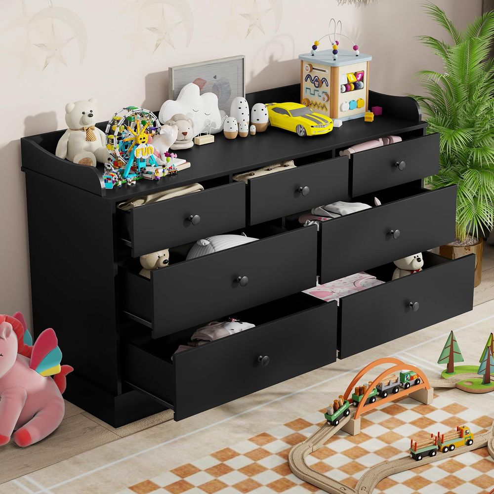 Kids Dresser Cabinet with 7 Dr – Baby Nursery Dresser Changing Table recenzja i cena