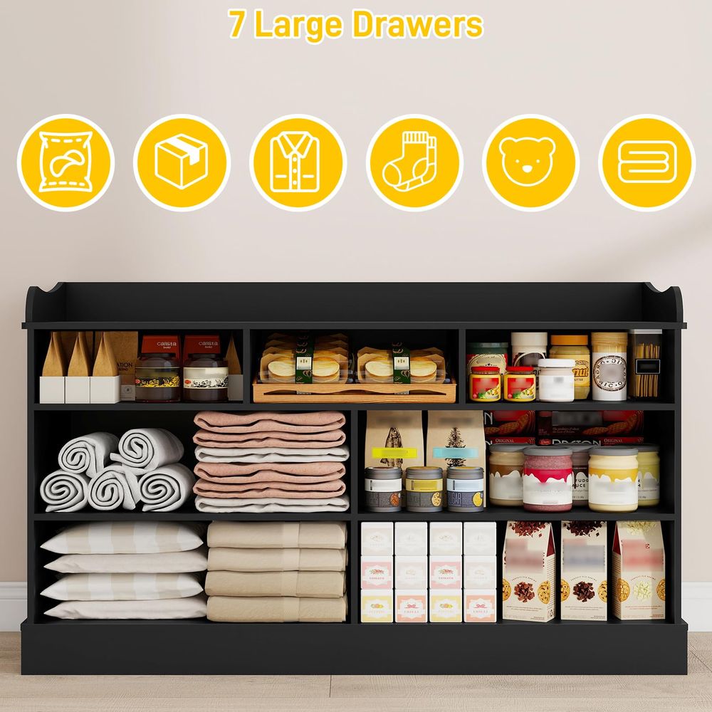 Kids Dresser Cabinet with 7 Dr – Baby Nursery Dresser Changing Table recenzja i cena
