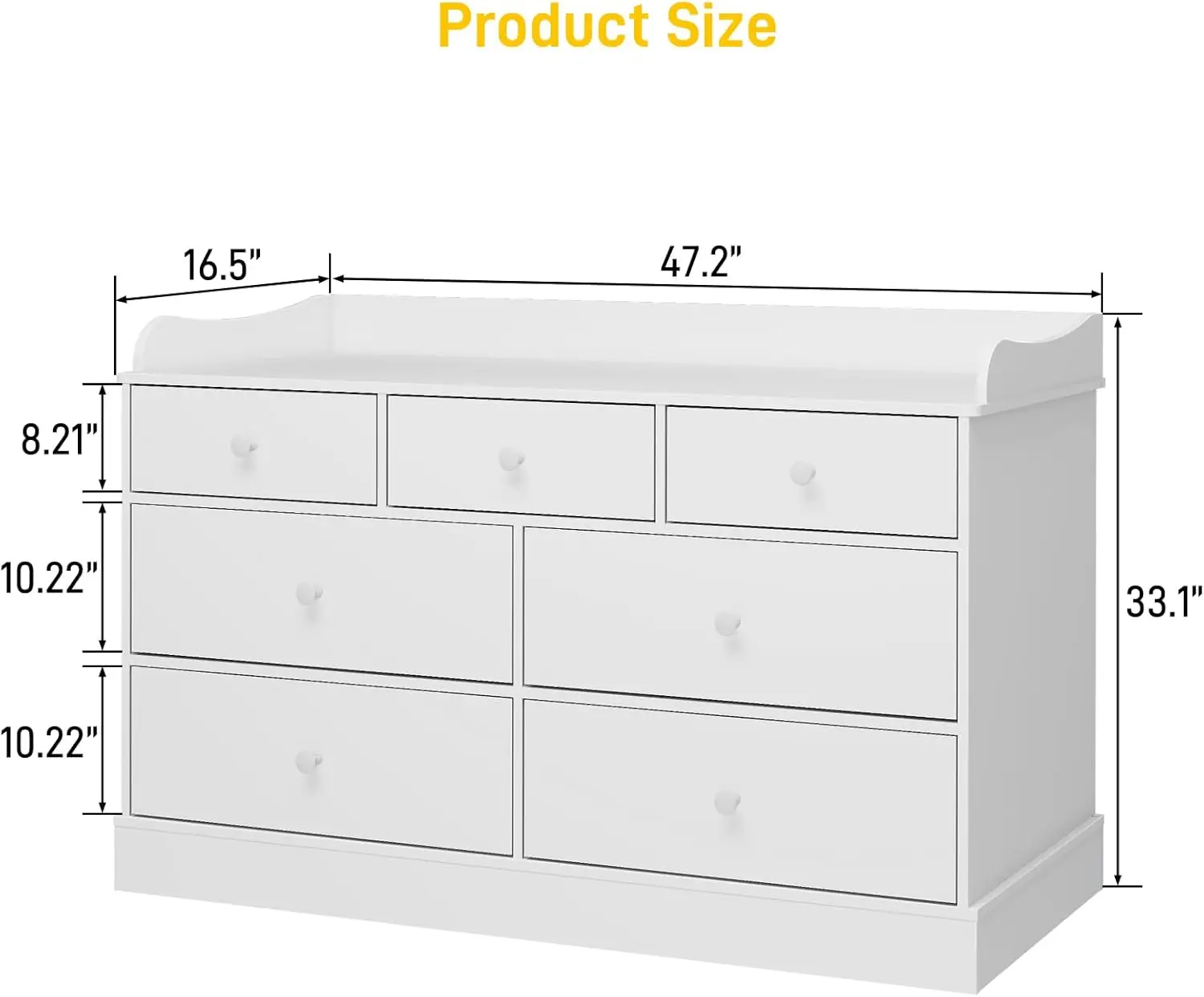 Kids Dresser Cabinet with 7 Dr – Baby Nursery Dresser Changing Table recenzja i cena