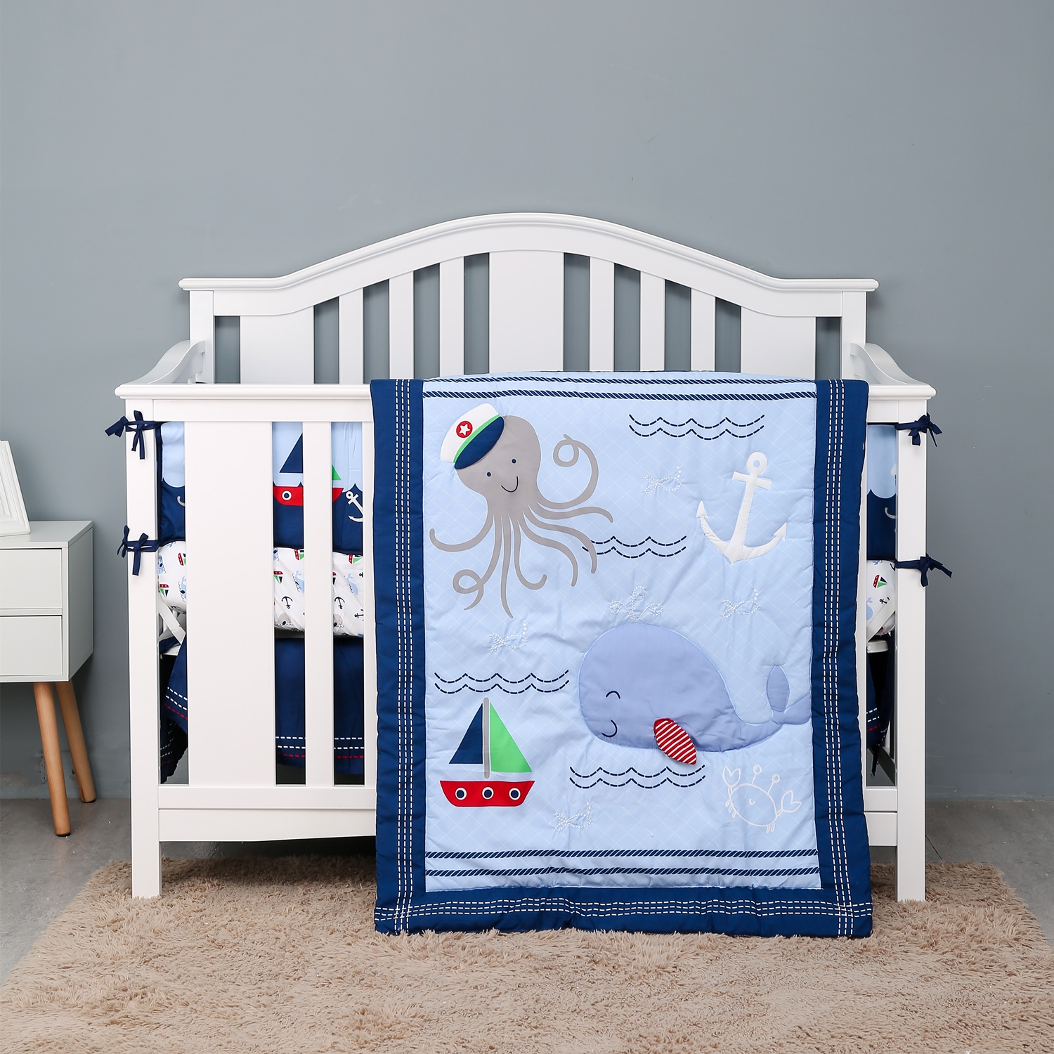 7Pcs Ocean Theme Baby Nursery  – Baby Nursery Themes Boy recenzja i cena