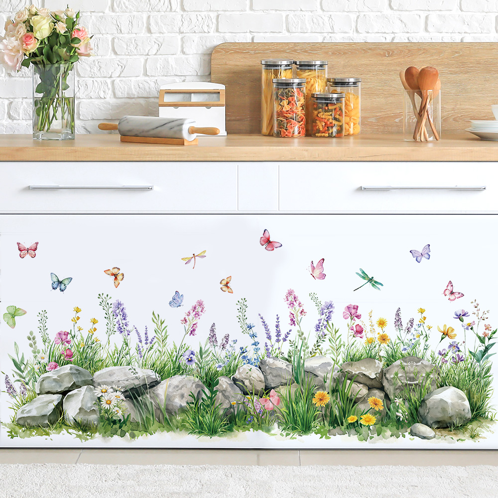 Stones and Flowers Watercolor  – Baby Nursery Labels recenzja i cena