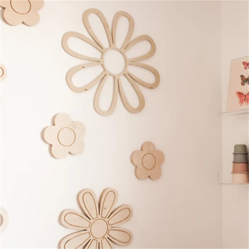 Ins Wooden Daisy Wall Flowers  – Baby Nursery Decor Girl recenzja i cena