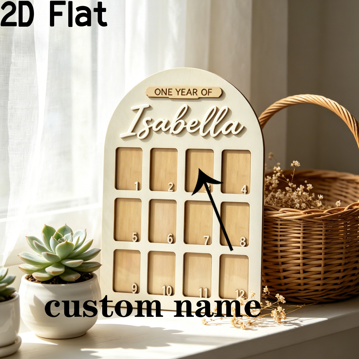 1Pc Custom Photo Record Board  – Baby Nursery Gifts recenzja i cena