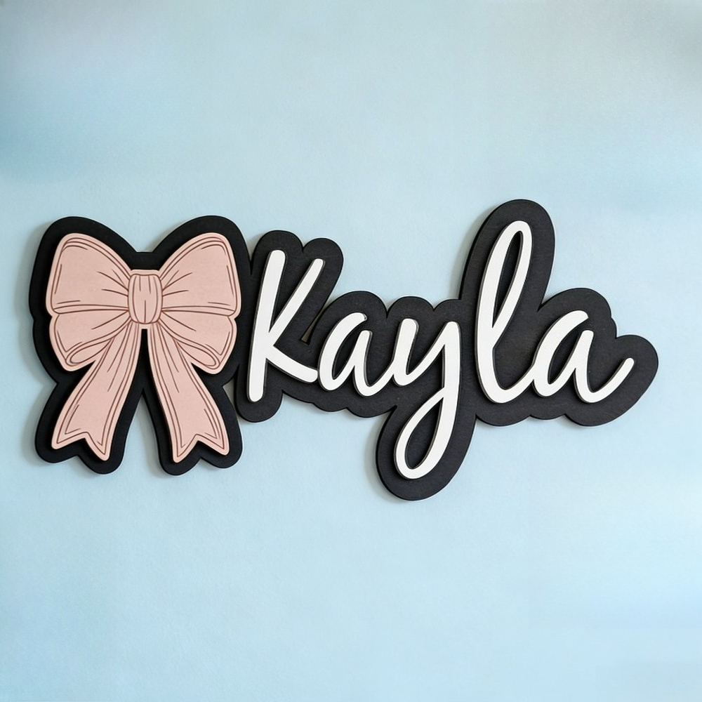 Customizable Bow-Shaped Wooden – Baby Nursery Gifts recenzja i cena