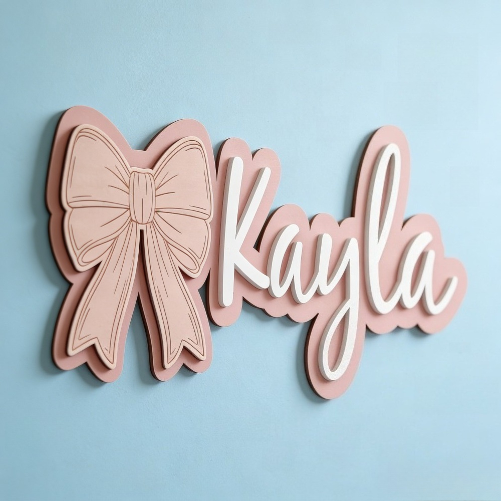 Customizable Bow-Shaped Wooden – Baby Nursery Gifts recenzja i cena
