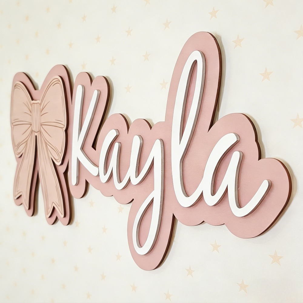 Customizable Bow-Shaped Wooden – Baby Nursery Gifts recenzja i cena