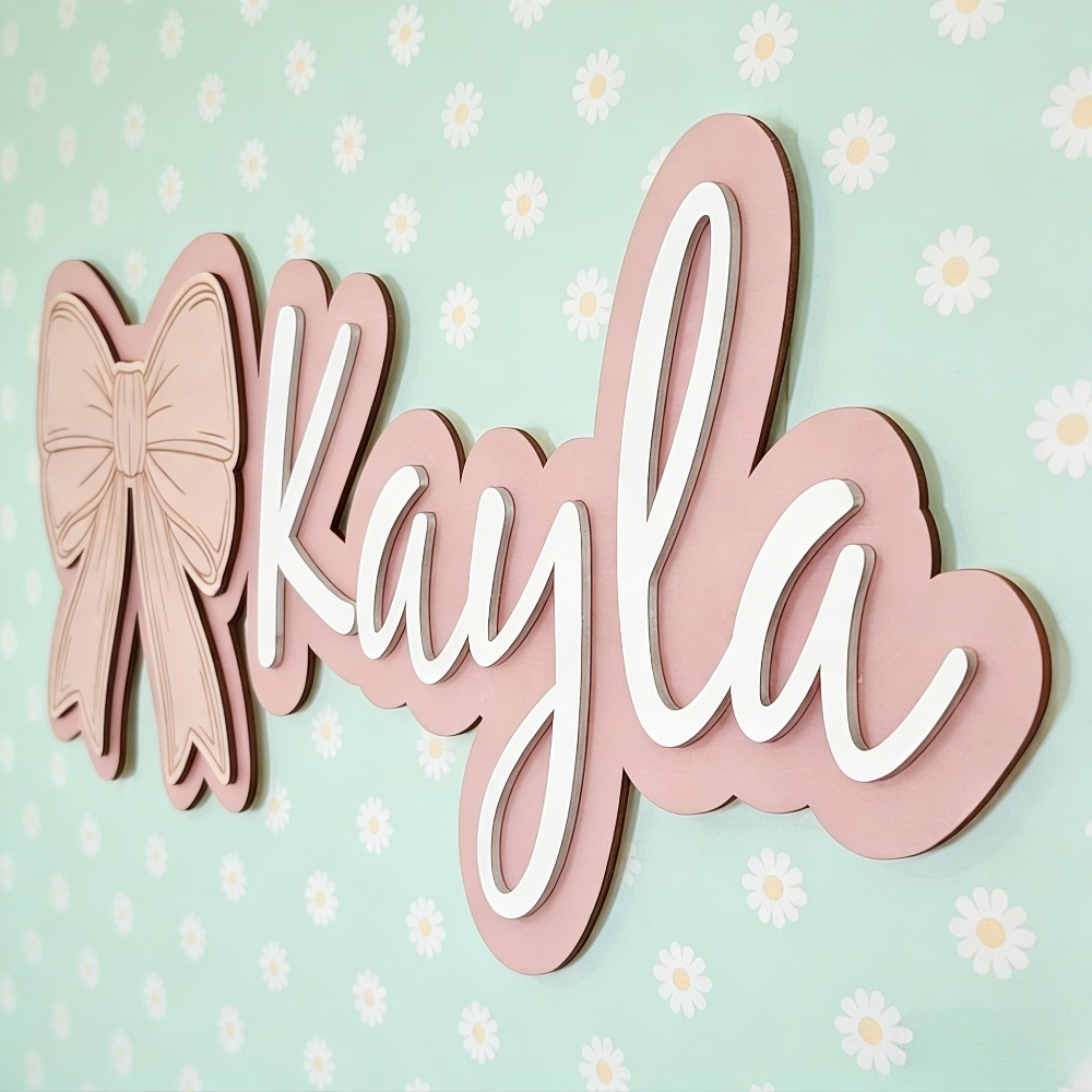 Customizable Bow-Shaped Wooden – Baby Nursery Gifts recenzja i cena