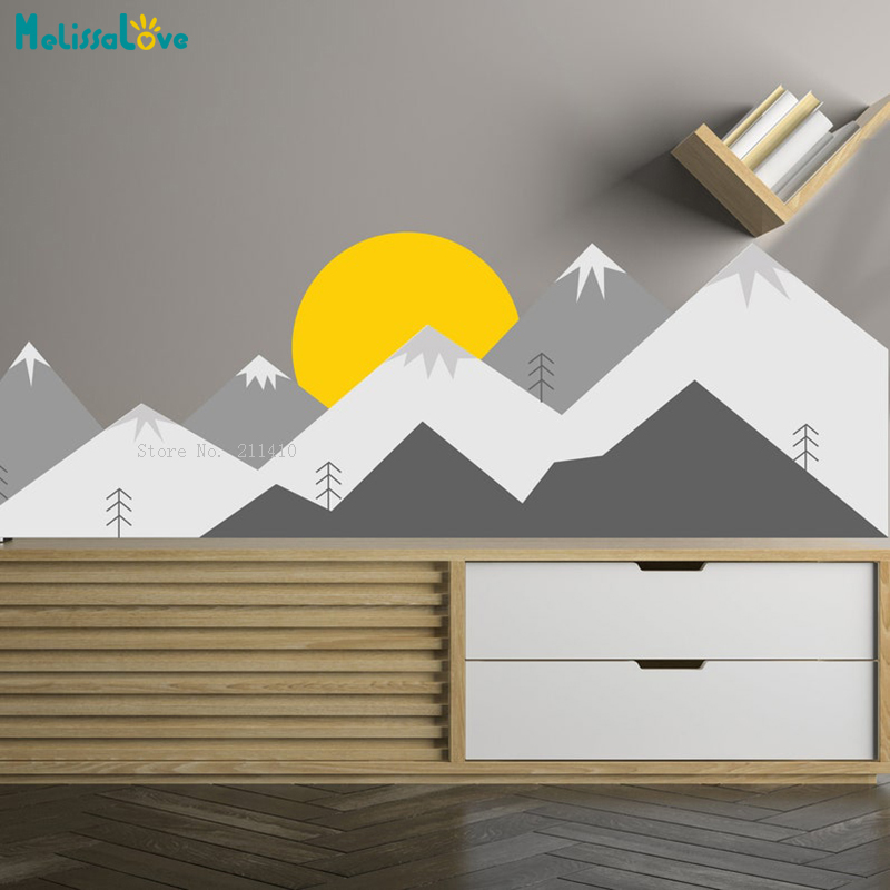 Colorful Mountains Wall Decals – Baby Nursery Themes Boy recenzja i cena