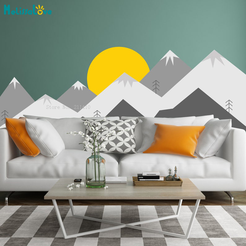 Colorful Mountains Wall Decals – Baby Nursery Themes Boy recenzja i cena