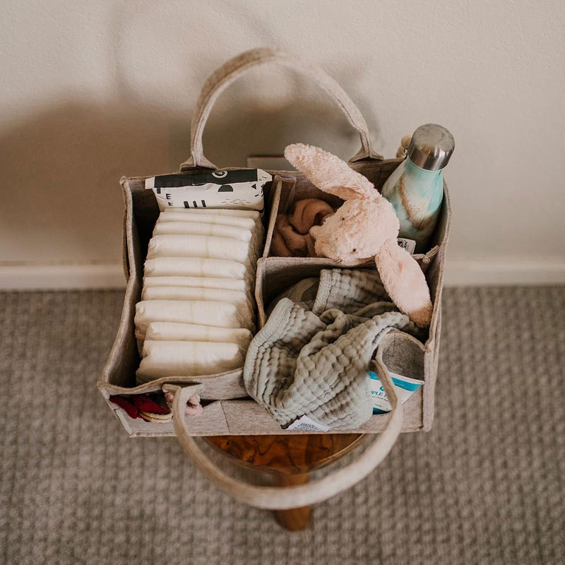 Diaper Caddy - Nursery Storage – Baby Nursery Shelf recenzja i cena