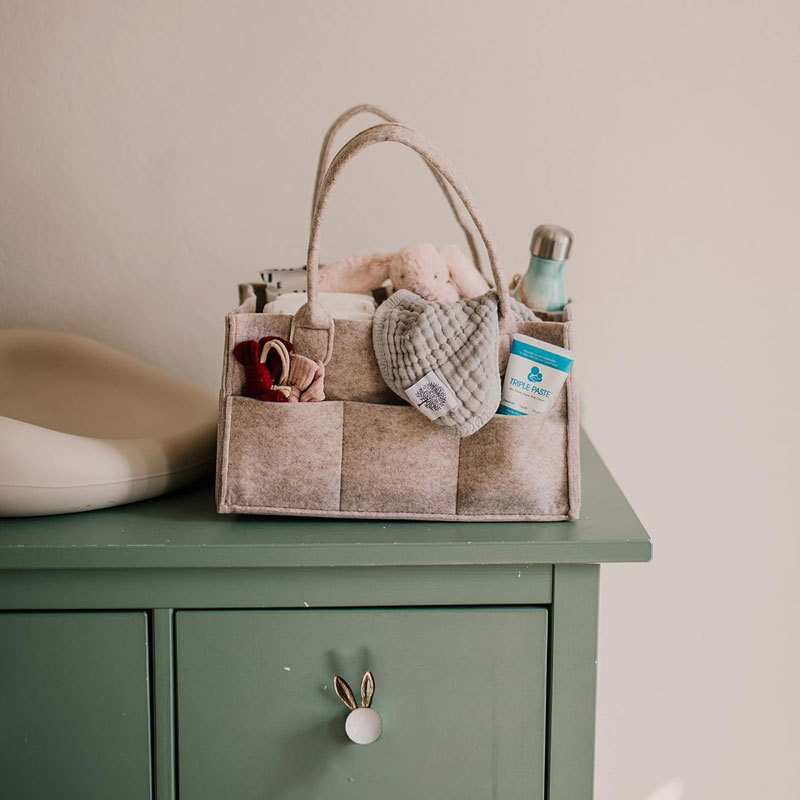 Diaper Caddy - Nursery Storage – Baby Nursery Shelf recenzja i cena