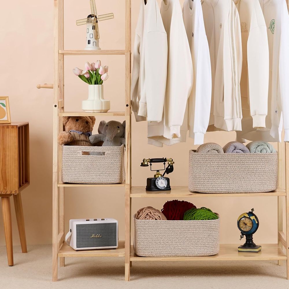 Large Storage Baskets for Orga – Baby Nursery Shelf recenzja i cena