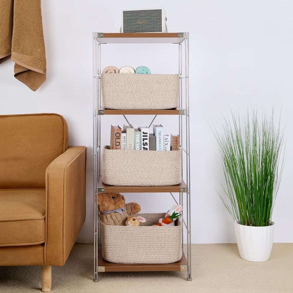 Large Storage Baskets for Orga – Baby Nursery Shelf recenzja i cena