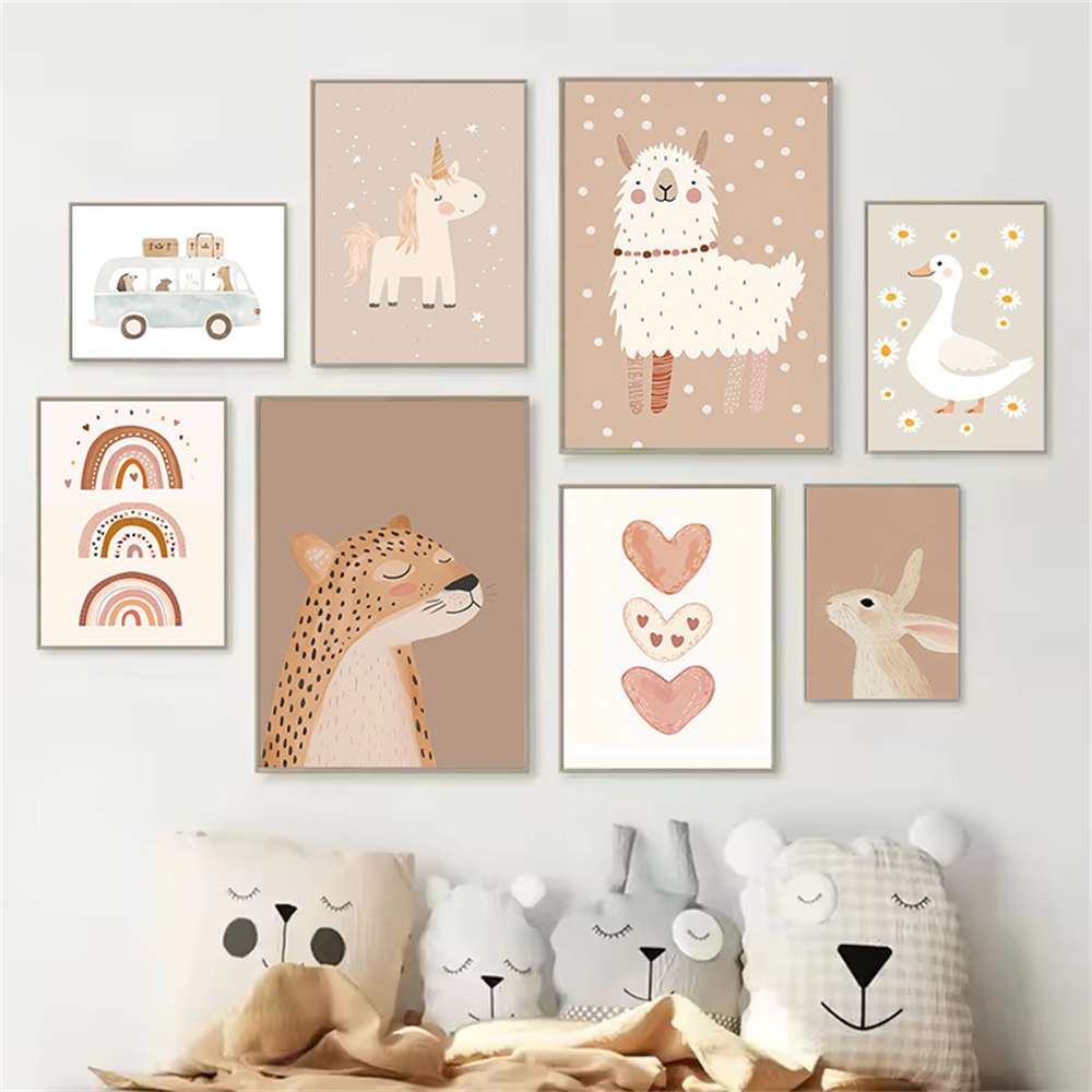 Cartoon Boho Alpaca Duck Unico – Baby Unicorn Nursery recenzja i cena