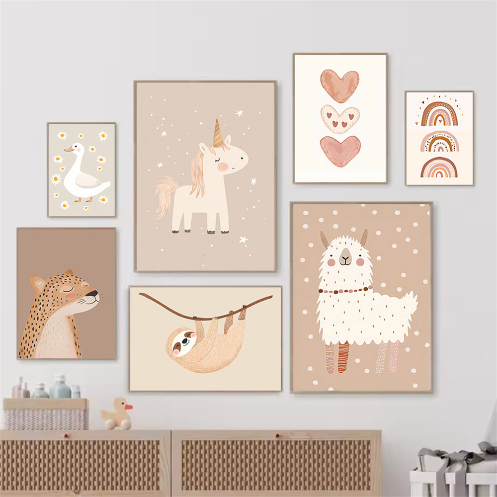 Cartoon Boho Alpaca Duck Unico – Baby Unicorn Nursery recenzja i cena