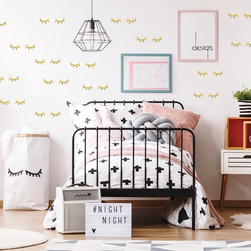 Kids Room Decoration  Eyelash  – Baby Nursery Girl Room recenzja i cena