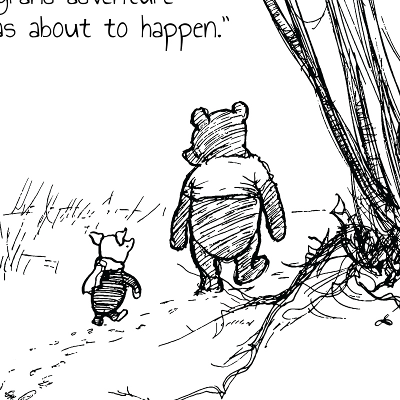 Winnie the Pooh Quote Prints B – Baby Nursery Winnie The Pooh recenzja i cena