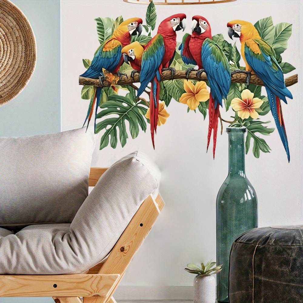 3Pcs Parrots on Branch Wall St – Baby Nursery Labels recenzja i cena