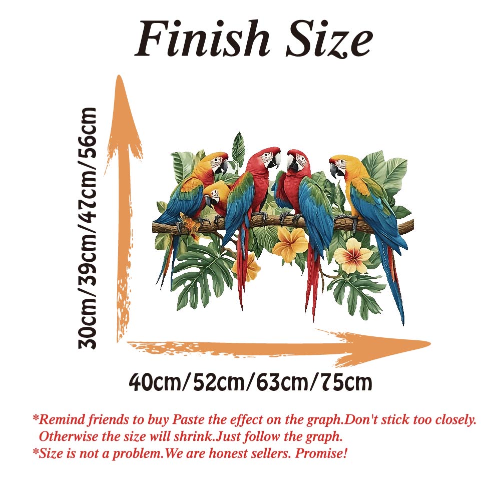 3Pcs Parrots on Branch Wall St – Baby Nursery Labels recenzja i cena
