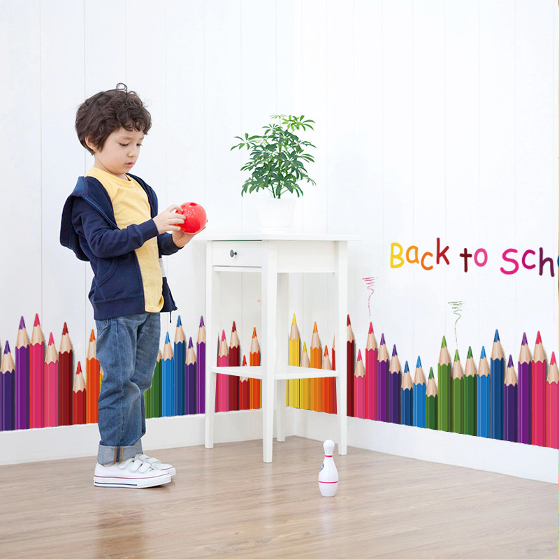 Cartoon Colour Pencil Baseboar – Baby Nursery Labels recenzja i cena