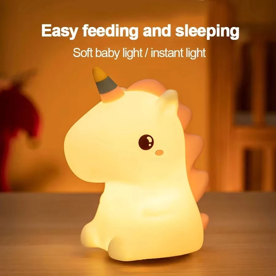 Unicorn Cute Silicone USB  LED – Baby Unicorn Nursery recenzja i cena