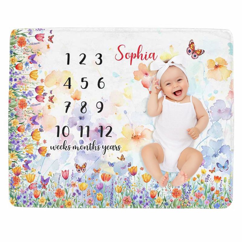 VIKAMA Wildflower Butterfly Ba – Baby Nursery Decor Girl recenzja i cena