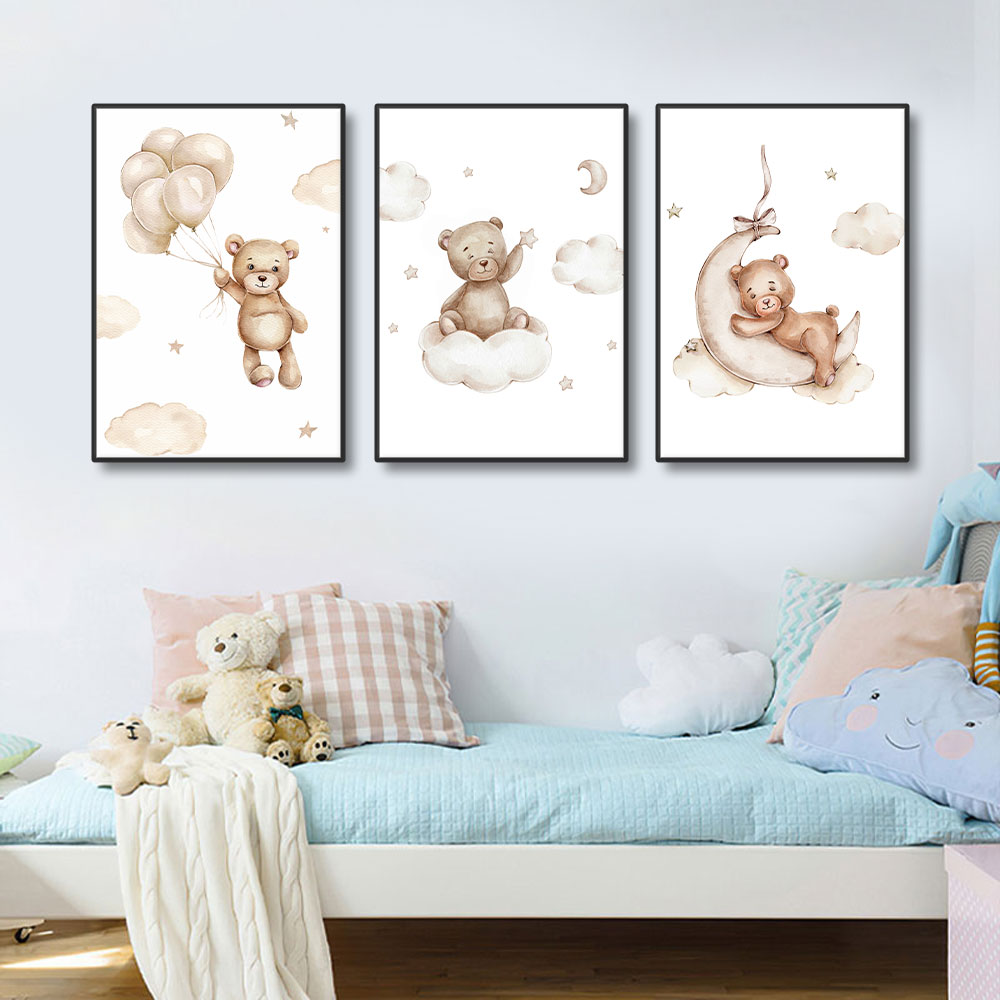 3PCS Frameless Cartoon Balloon – Baby Nursery Frames recenzja i cena