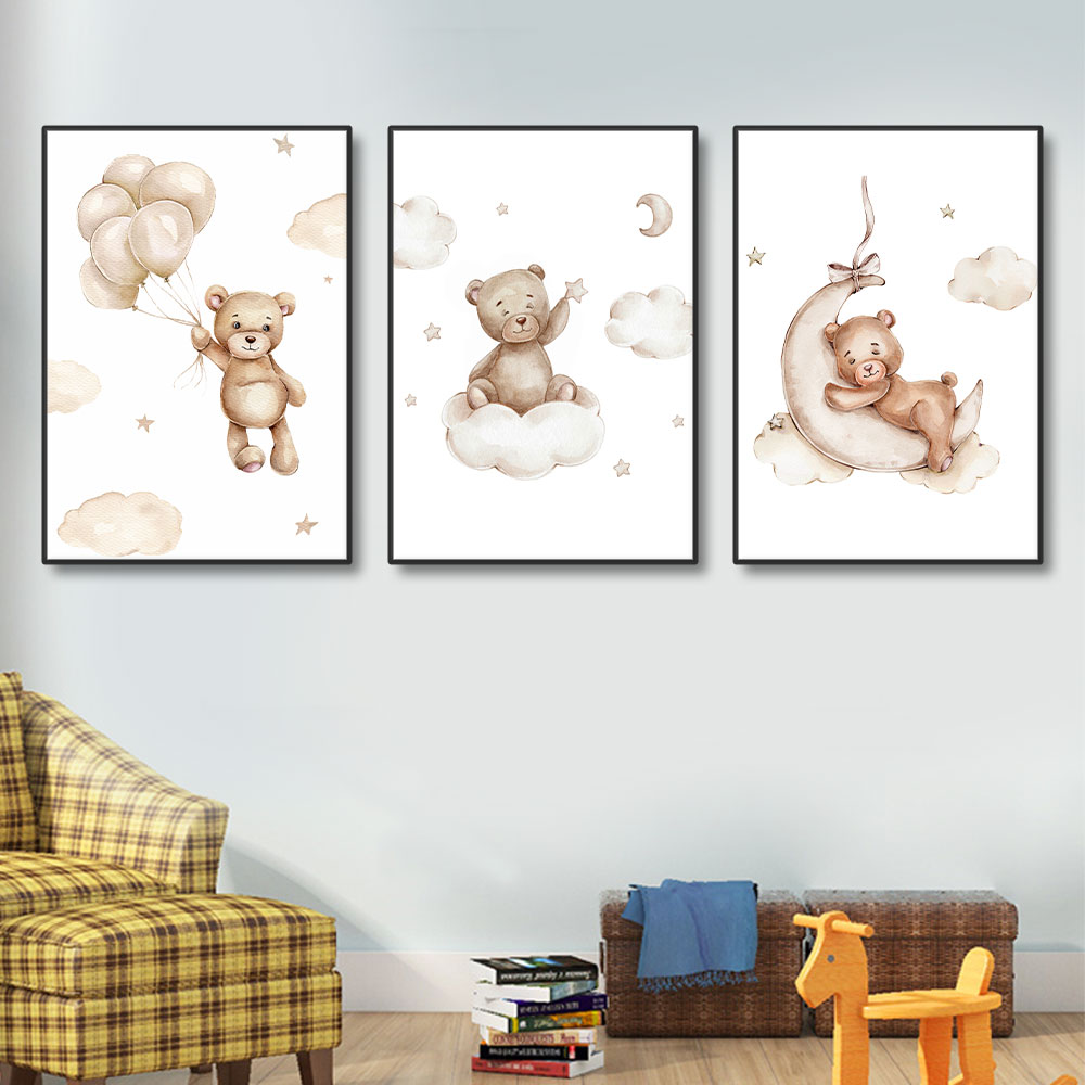 3PCS Frameless Cartoon Balloon – Baby Nursery Frames recenzja i cena