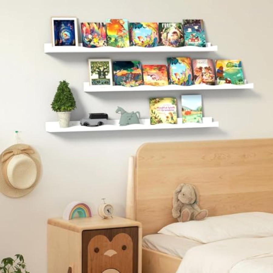 Floating Bookshelf for Floatin – Baby Nursery Shelf recenzja i cena