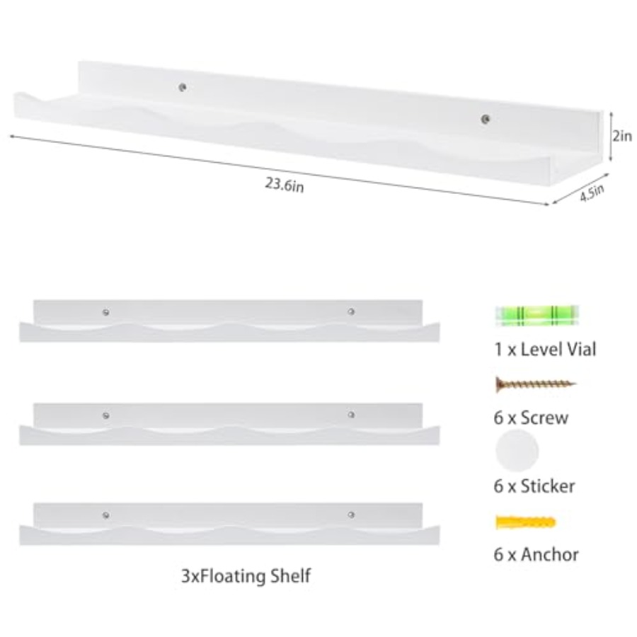 Floating Bookshelf for Floatin – Baby Nursery Shelf recenzja i cena
