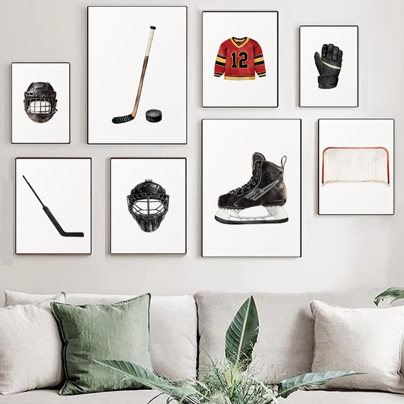 Ice Hockey Nursery Wall Art Mi – Baby Nursery Themes Boy recenzja i cena
