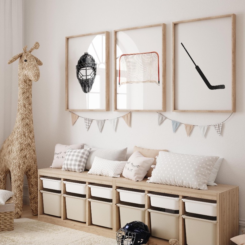 Ice Hockey Nursery Wall Art Mi – Baby Nursery Themes Boy recenzja i cena