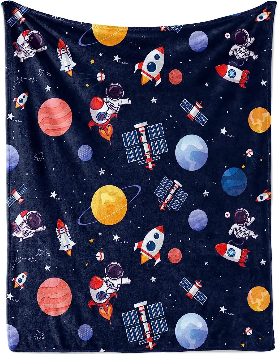 Outer Space Blanket for Boys,  – Baby Nursery Themes Boy recenzja i cena