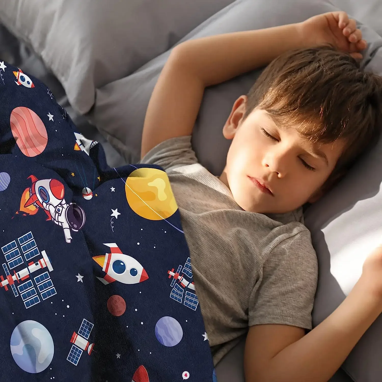 Outer Space Blanket for Boys,  – Baby Nursery Themes Boy recenzja i cena
